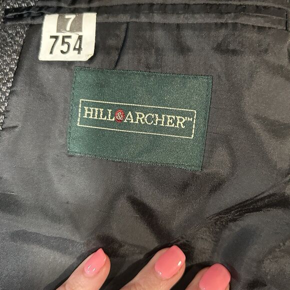 Hill And Archer Mens Blazer 44R Lambswool Single Breasted 3 Button Office Career - Picture 9 of 12